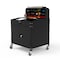 Luxor 16.25 D X 16.25 H, 15 W X powder coated steel w/MDF, black DTWS003 - alternate 8